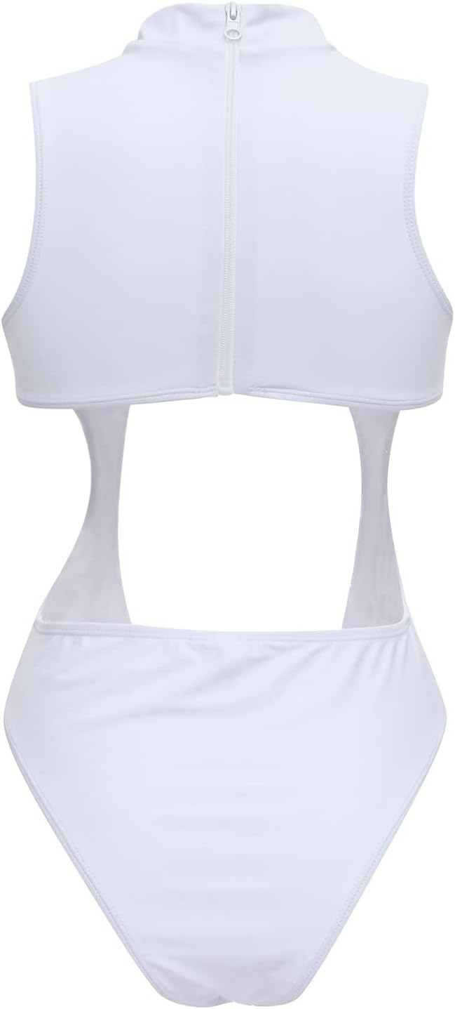 Sexy One Piece Swimsuit Bandage Hollow Out Cutout Bathing Suit Swimwear