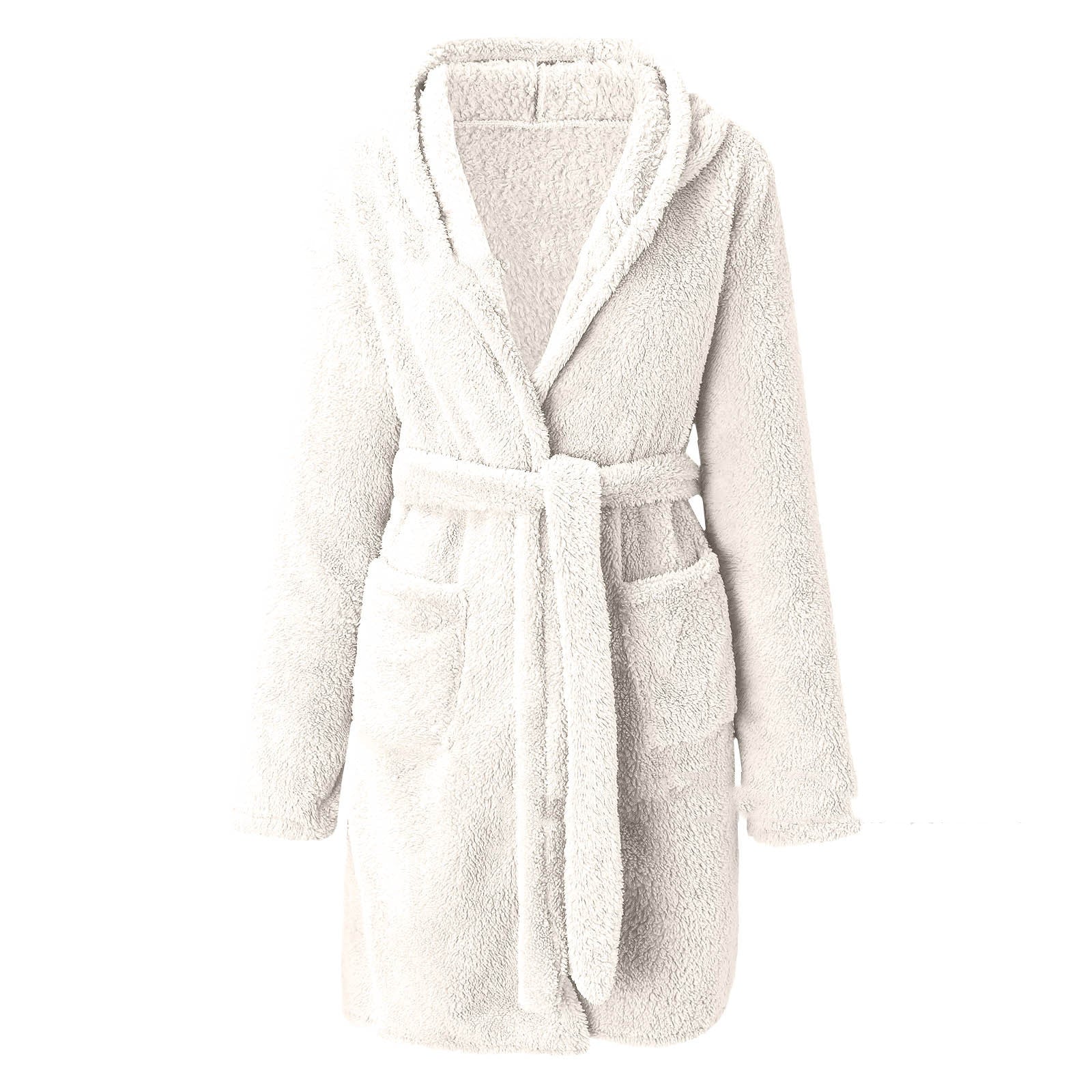 Cozy Duck Print Fleece Nightgown for Women | Thick Warm Winter Pajama Loungewear