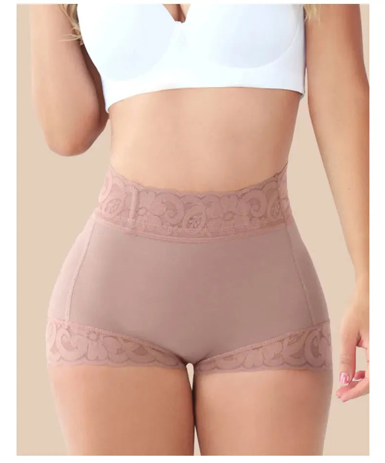 Plus-size Lace Hip-lifting Tummy-control Shapewear For Women