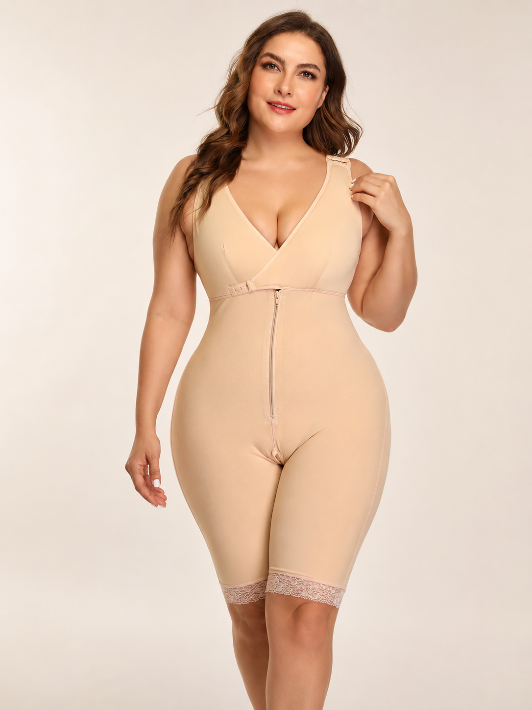 Plus Size One-piece waist-length hip shapers