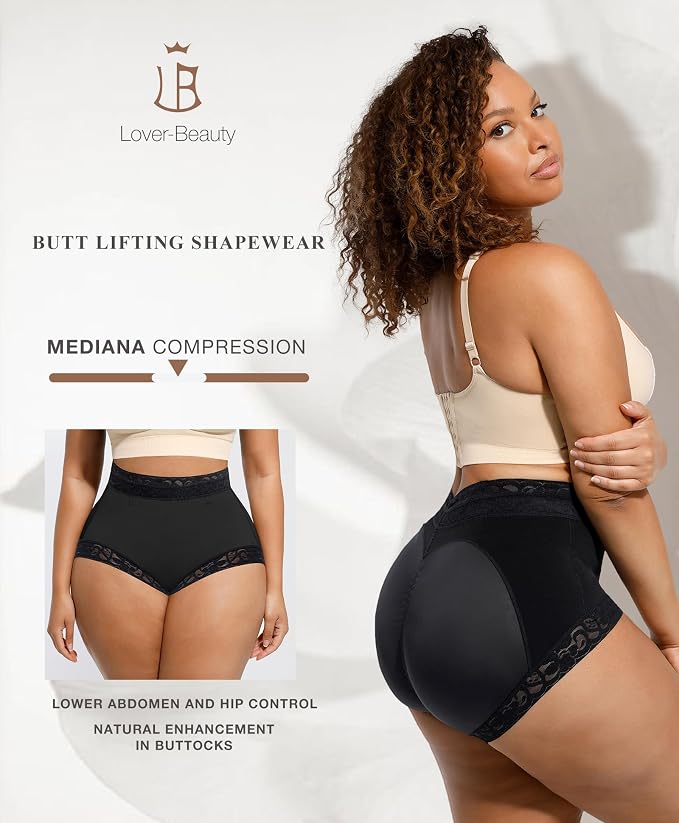 Plus-size Lace Hip-lifting Tummy-control Shapewear For Women