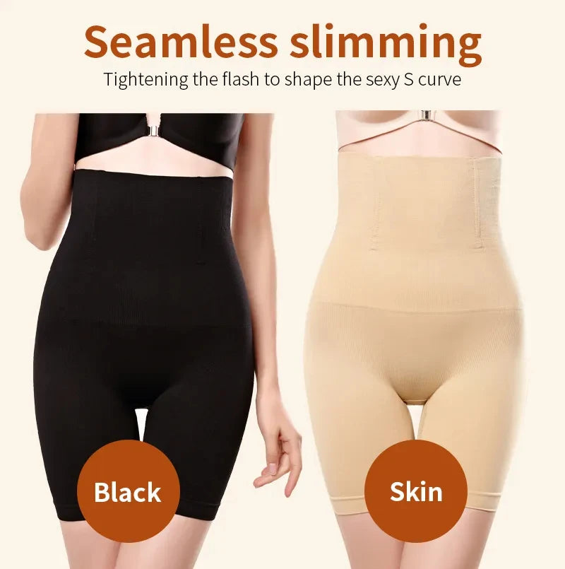 Women's Underwear High Waist Shaping Boyshort Panties Tummy Control Butt Lifting Slimming Shorts Shapewear Seamless Shaper