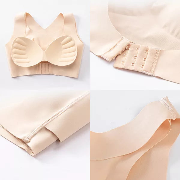 100% Cotton Front button women's traceless bra