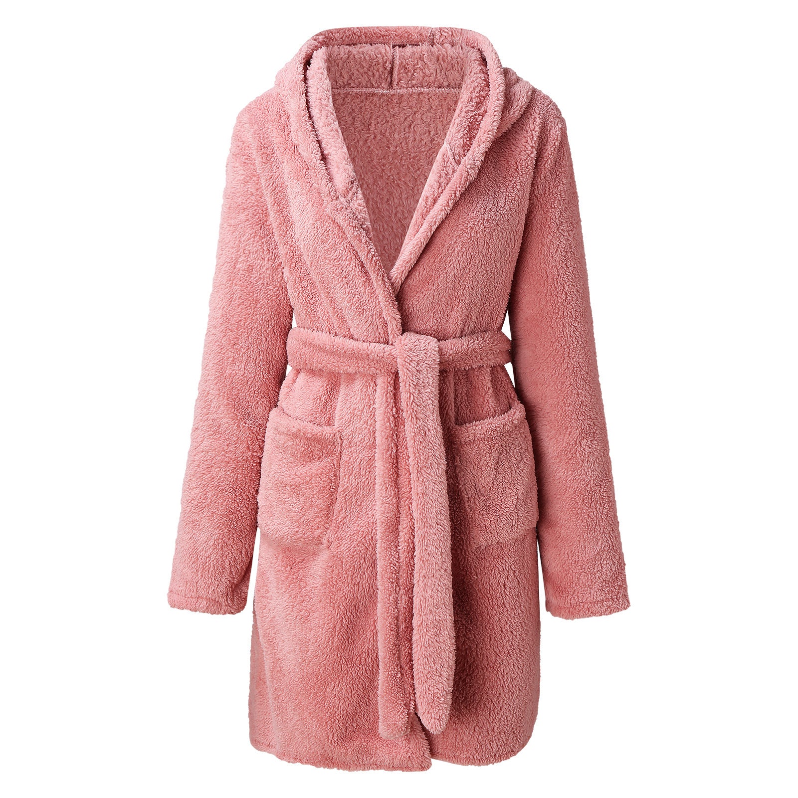 Cozy Duck Print Fleece Nightgown for Women | Thick Warm Winter Pajama Loungewear