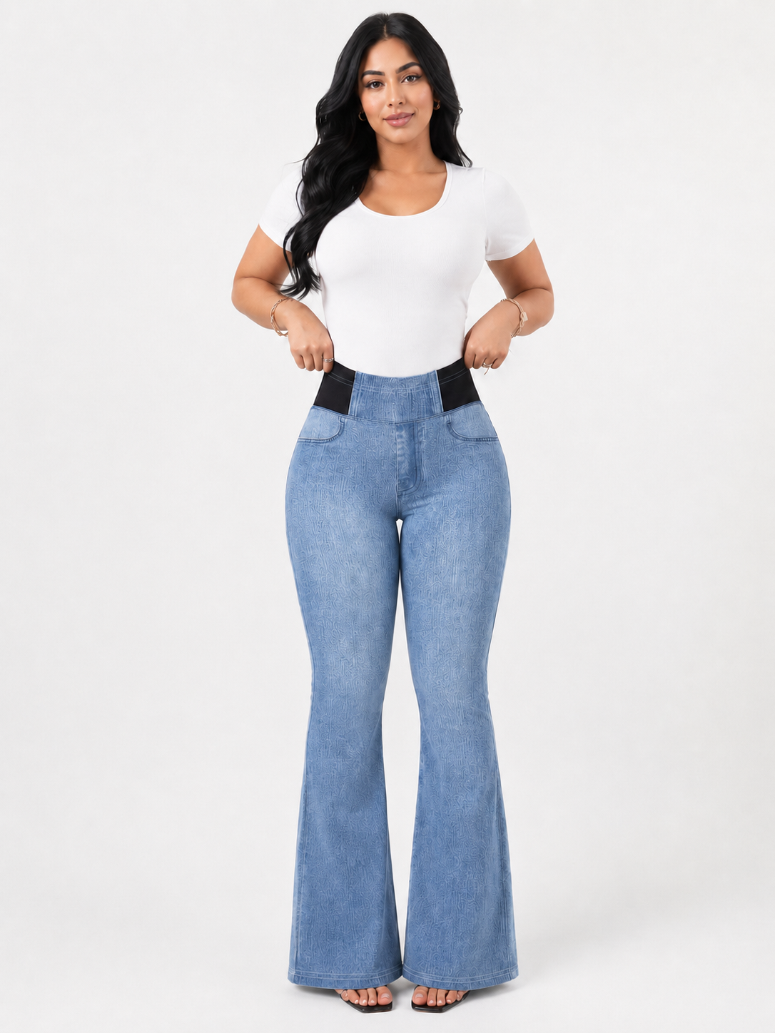 Elastic Waist Slim Fit Pants