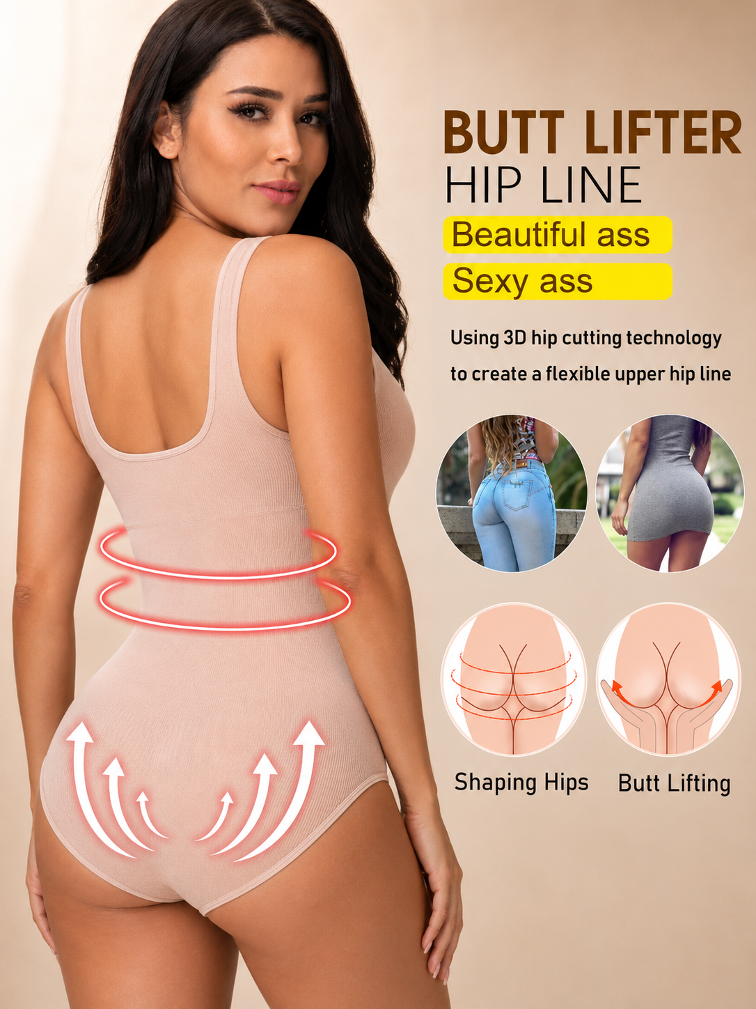 European And American Seamless One Piece Corset