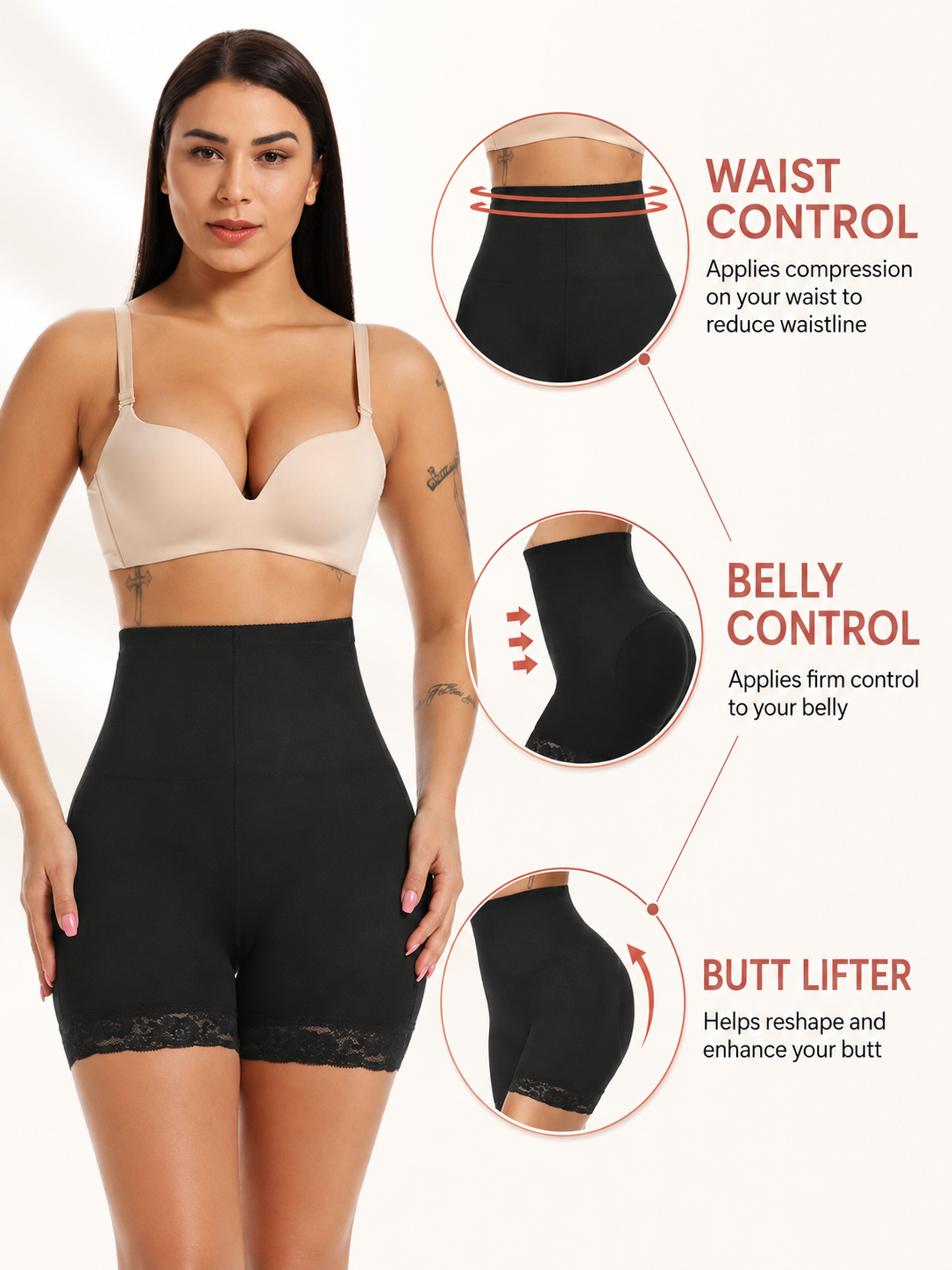 Padded Butt Lifting Shapewear Panty Hip Enhancer Body Shaper