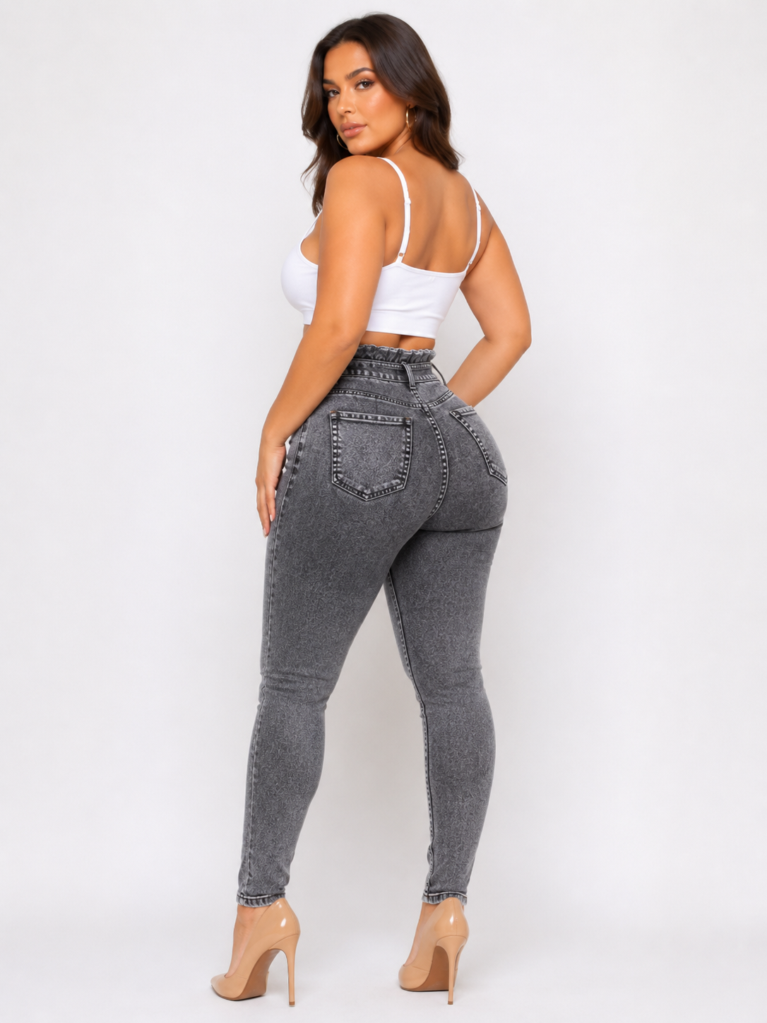 Fringed jeans