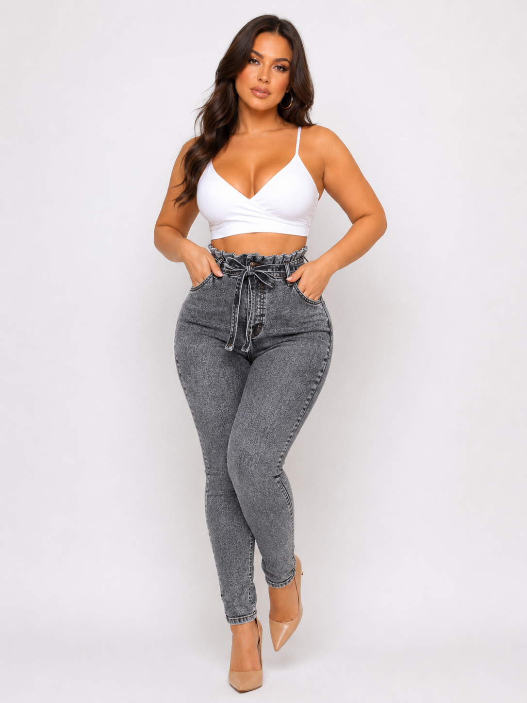 Fringed jeans