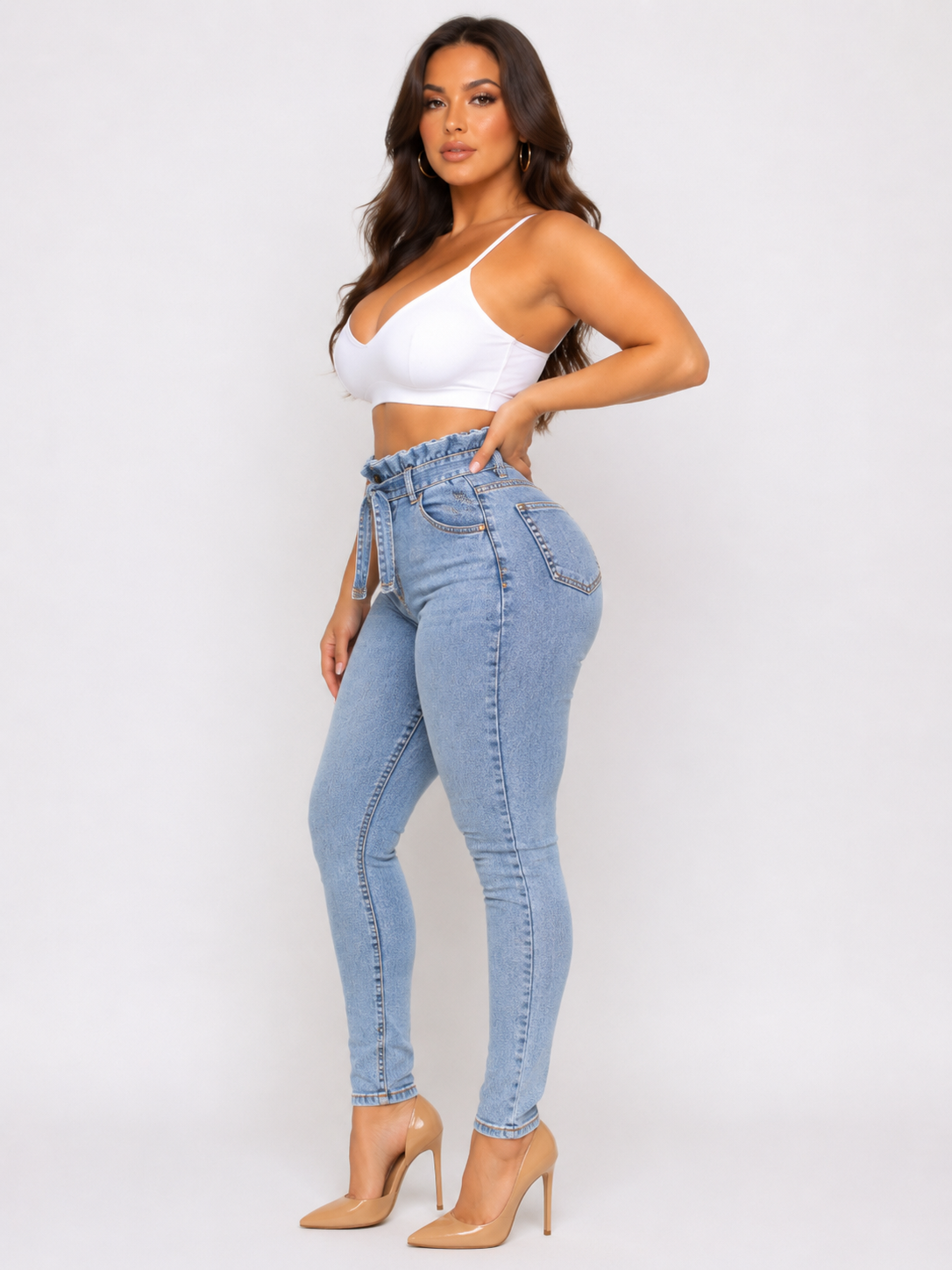 Fringed jeans