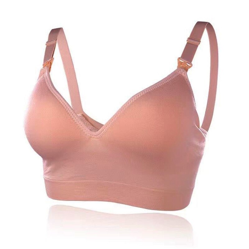 Maternity Wireless Nursing Bra Front Closure Plus Size Breastfeeding Bra