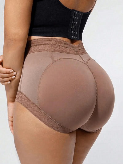 Plus-size Lace Hip-lifting Tummy-control Shapewear For Women
