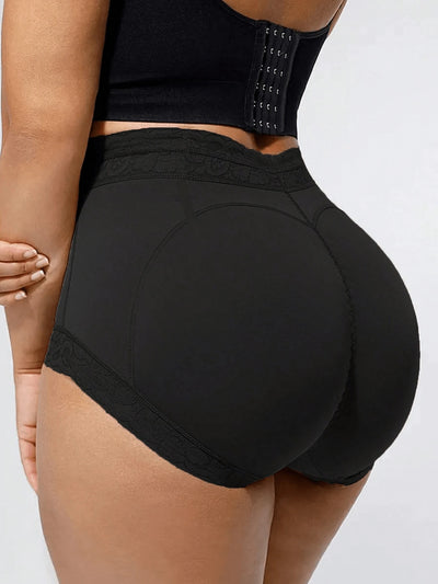 Plus-size Lace Hip-lifting Tummy-control Shapewear For Women