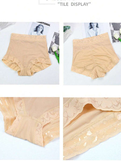 Plus-size Lace Hip-lifting Tummy-control Shapewear For Women
