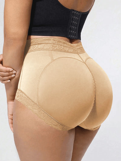 Plus-size Lace Hip-lifting Tummy-control Shapewear For Women