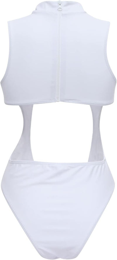 Sexy One Piece Swimsuit Bandage Hollow Out Cutout Bathing Suit Swimwear