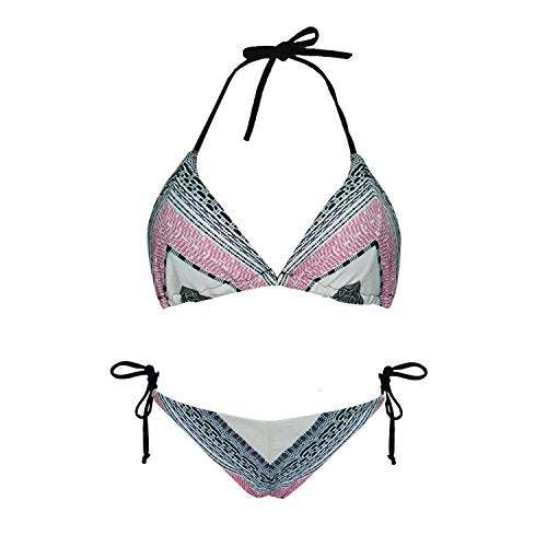 Push Up Padded Bandage Bikini Set Triangle Top Sexy Two Piece Swimsuit