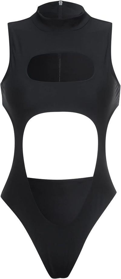 Sexy One Piece Swimsuit Bandage Hollow Out Cutout Bathing Suit Swimwear