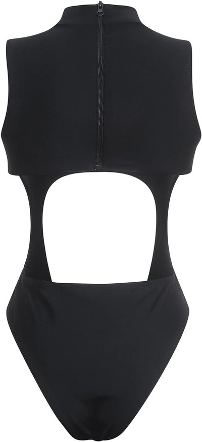 Sexy One Piece Swimsuit Bandage Hollow Out Cutout Bathing Suit Swimwear