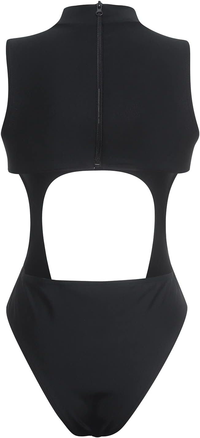 Sexy One Piece Swimsuit Bandage Hollow Out Cutout Bathing Suit Swimwear