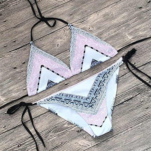 Push Up Padded Bandage Bikini Set Triangle Top Sexy Two Piece Swimsuit