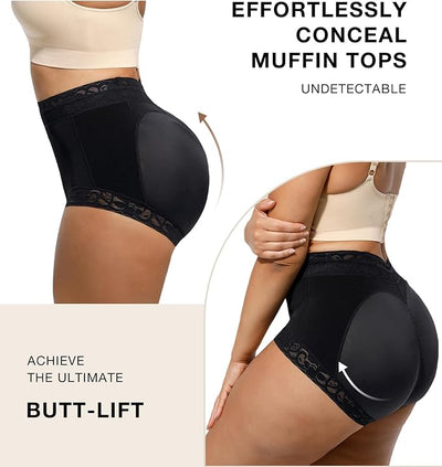 Plus-size Lace Hip-lifting Tummy-control Shapewear For Women