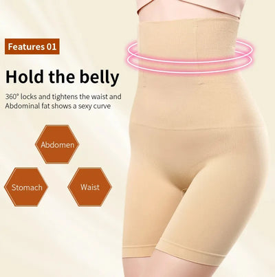Women's Underwear High Waist Shaping Boyshort Panties Tummy Control Butt Lifting Slimming Shorts Shapewear Seamless Shaper