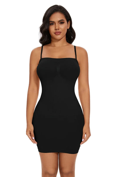 Strapless Bodycon Slip Dress Shapewear Smooth Compression Slimming Body Shaper