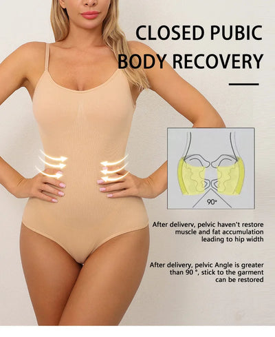 Women Full Body High Elastic Bodysuit Shapewear Seamless Smoothing Tummy Control Waist Trainer Underwear Thong Shaper