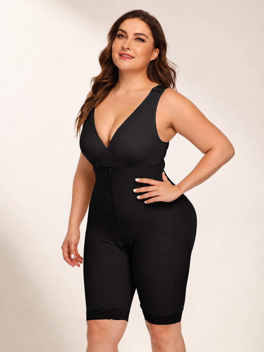 Plus Size One-piece waist-length hip shapers