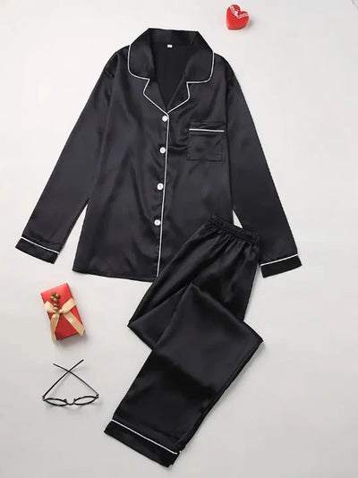Ellese & Co. Silken Dreams Duo - Casual Comfort Sleepwear Set