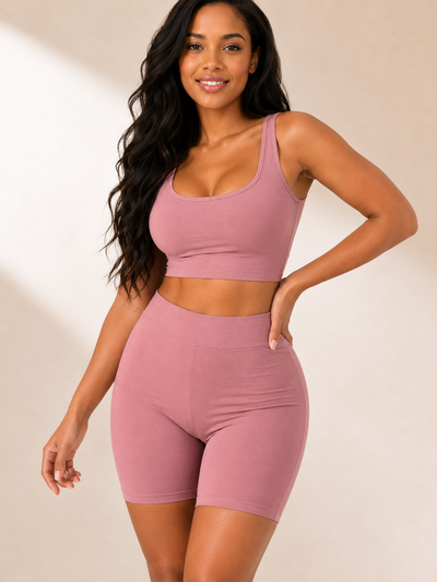 Commuter Sleeveless Tank Top Shorts Two-piece Suit