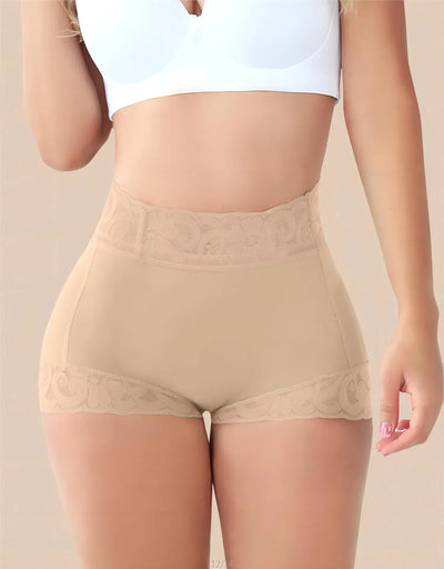 Plus-size Lace Hip-lifting Tummy-control Shapewear For Women