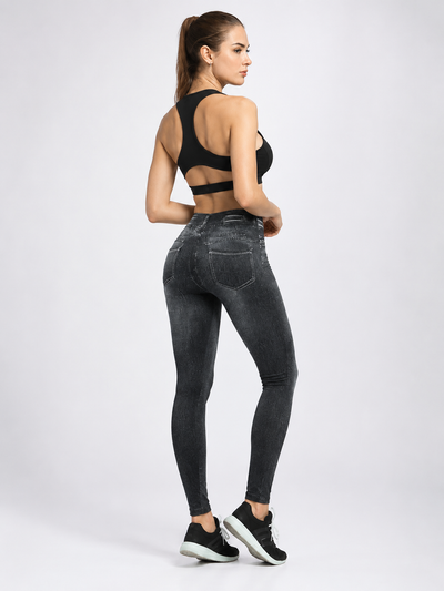 Digital Printed Hip-Lifting Stretch High-Waist Leggings