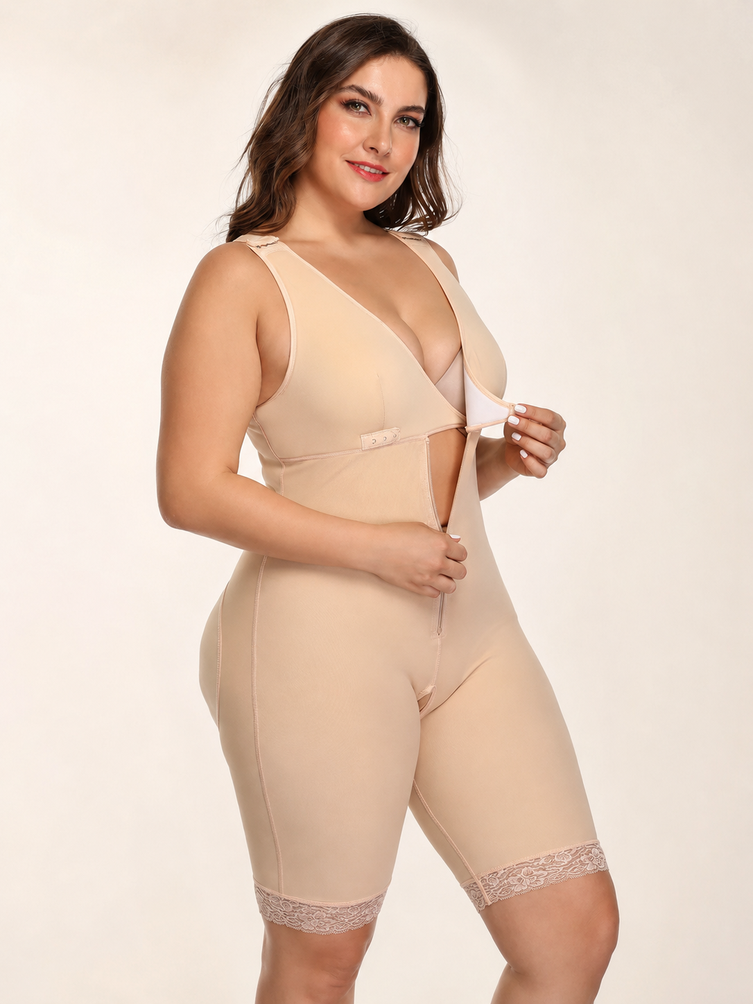 Plus Size One-piece waist-length hip shapers