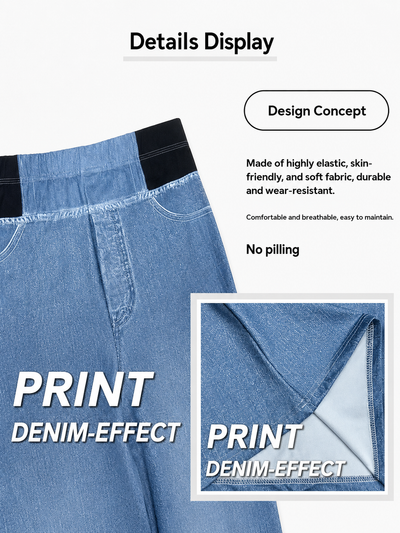 Elastic Waist Slim Fit Pants
