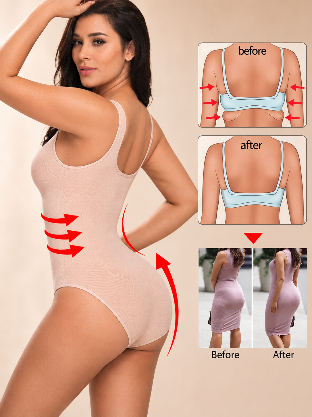 European And American Seamless One Piece Corset