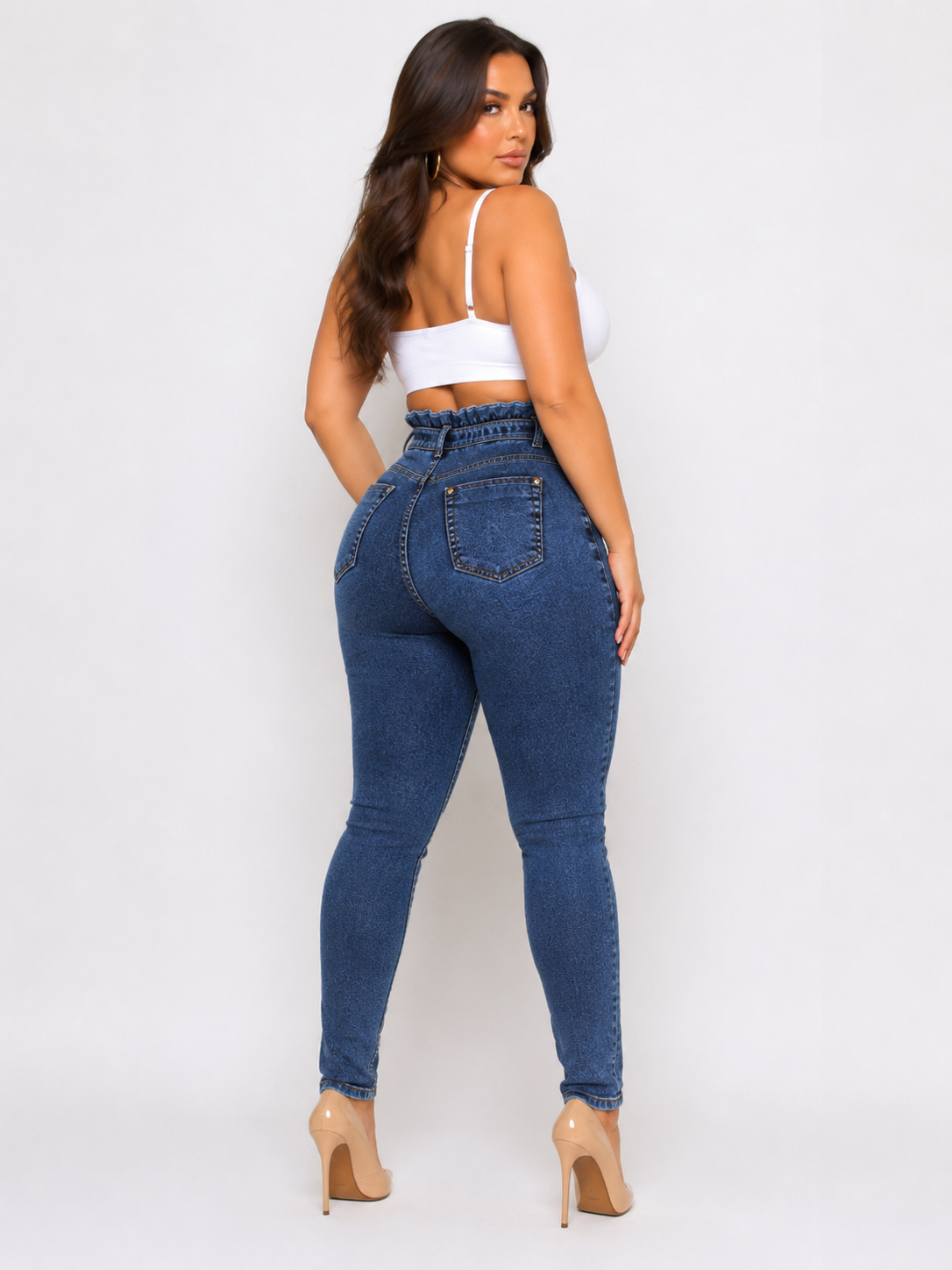 Fringed jeans