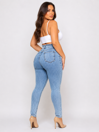 Fringed jeans