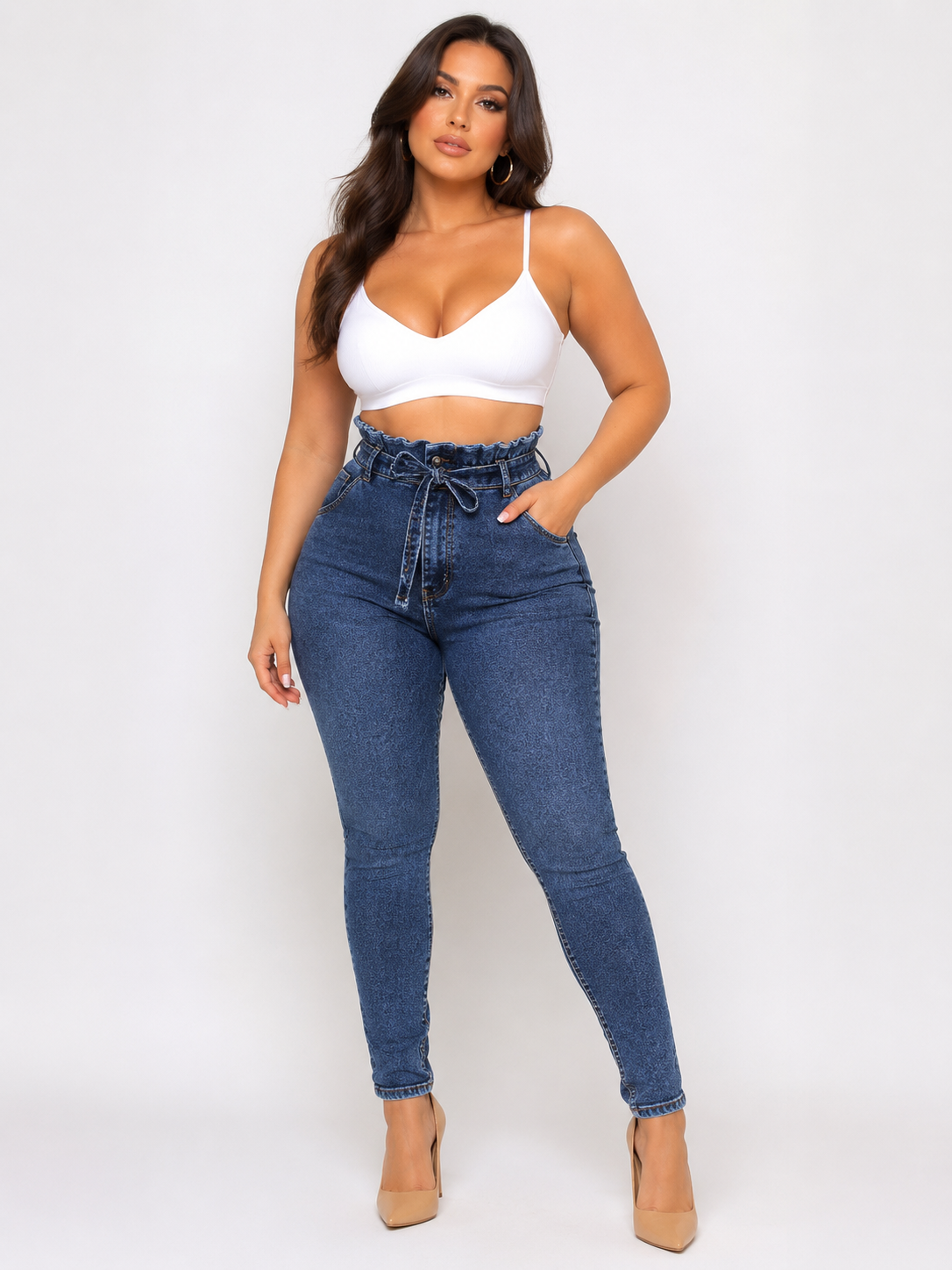Fringed jeans