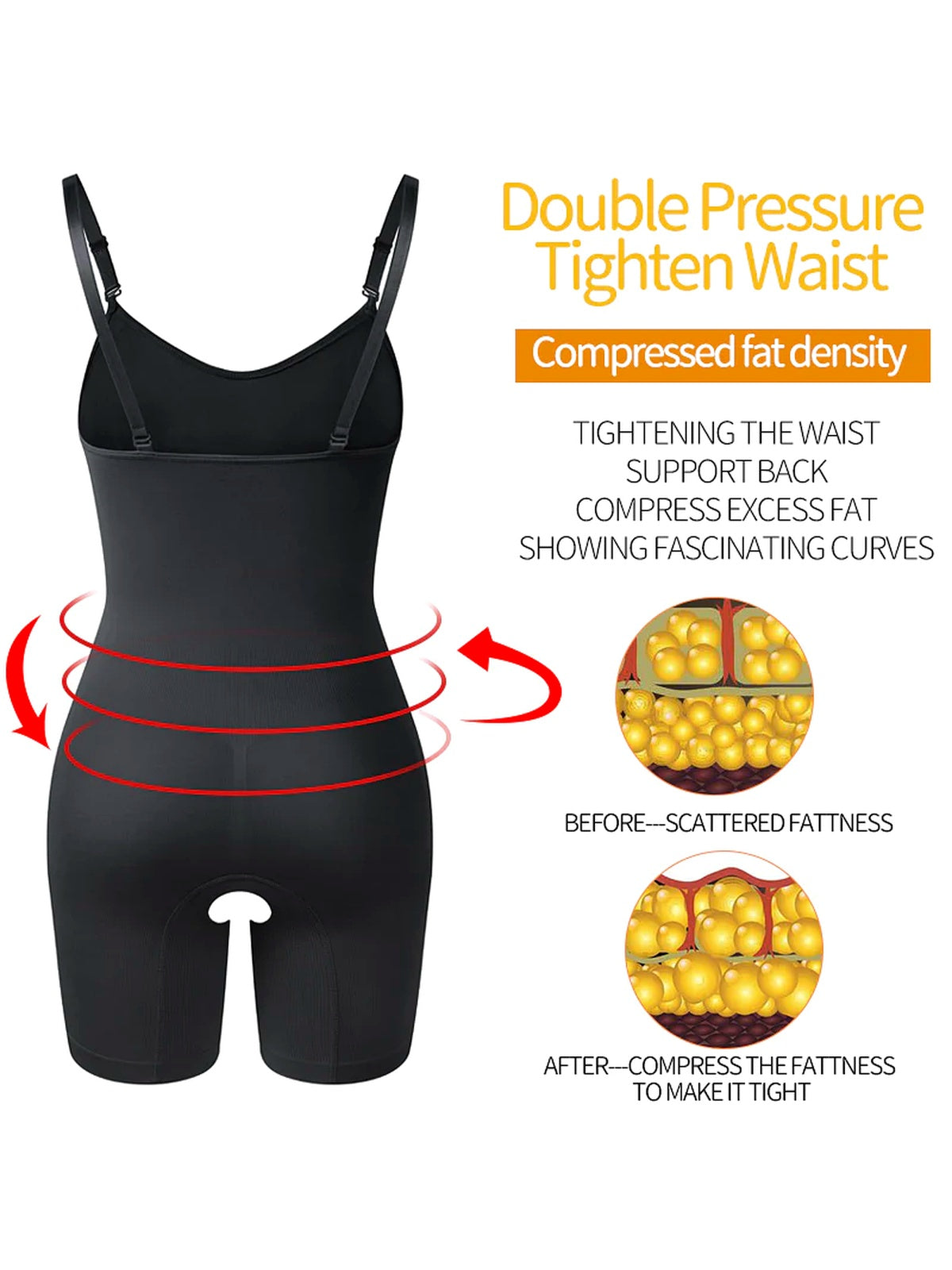 Full Body Shaper All-In-One Compression Bodysuit