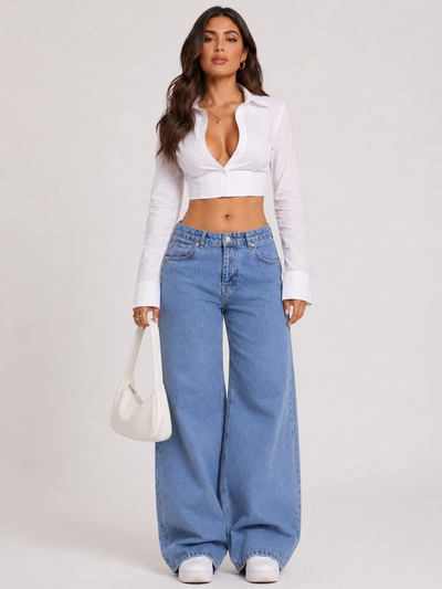 Low Waist Baggy Jeans – Blue 90S Loose Fit Jeans