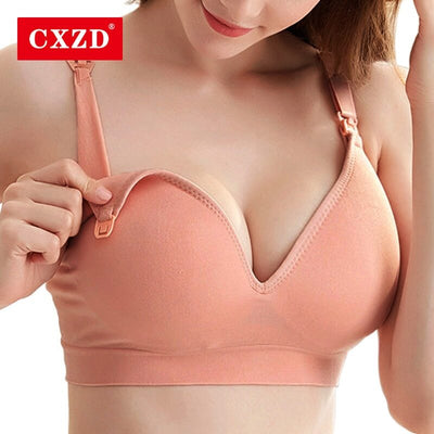 Maternity Wireless Nursing Bra Front Closure Plus Size Breastfeeding Bra