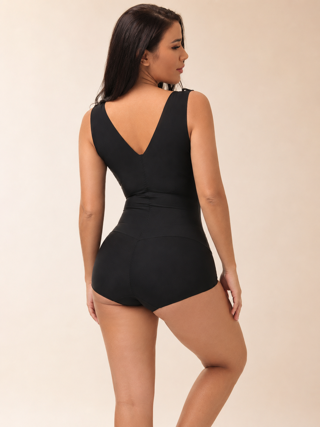 High-elastic, Non-marking One-piece Shapewear Corset Bodysuit