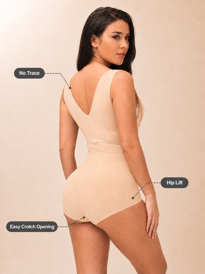 High-elastic, Non-marking One-piece Shapewear Corset Bodysuit