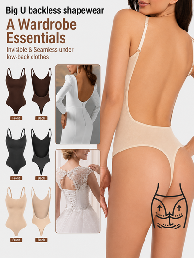 One Piece Seamless Backless Shapewear