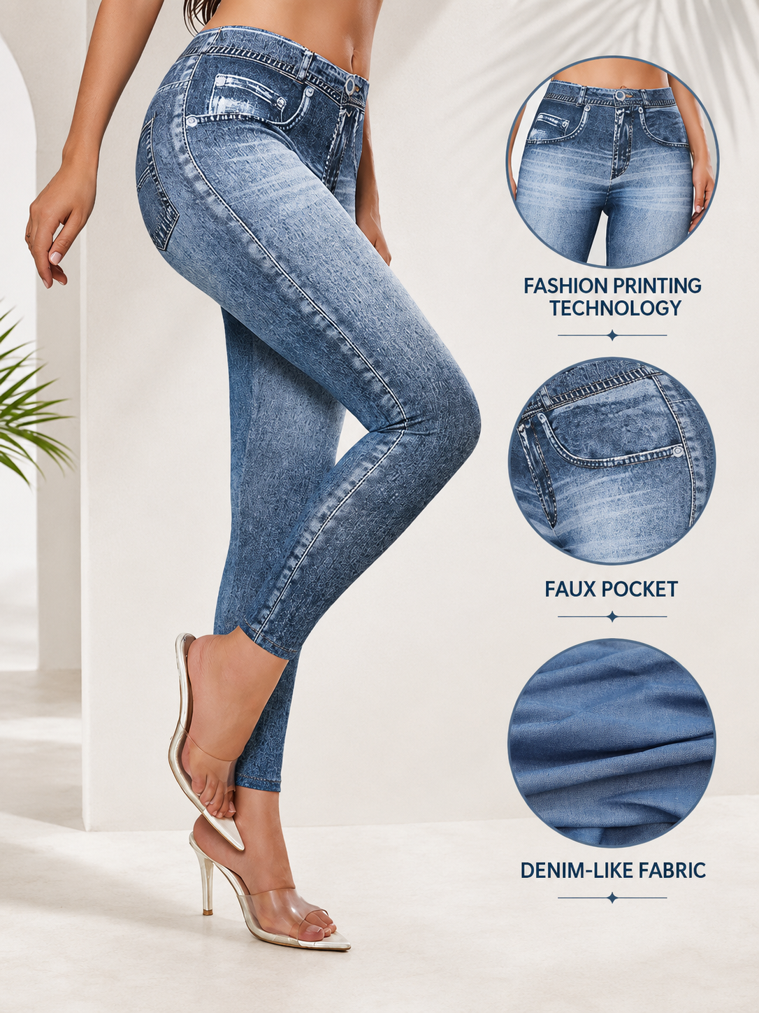 Retro High Elastic Tights Hip Lifting Yoga Trousers