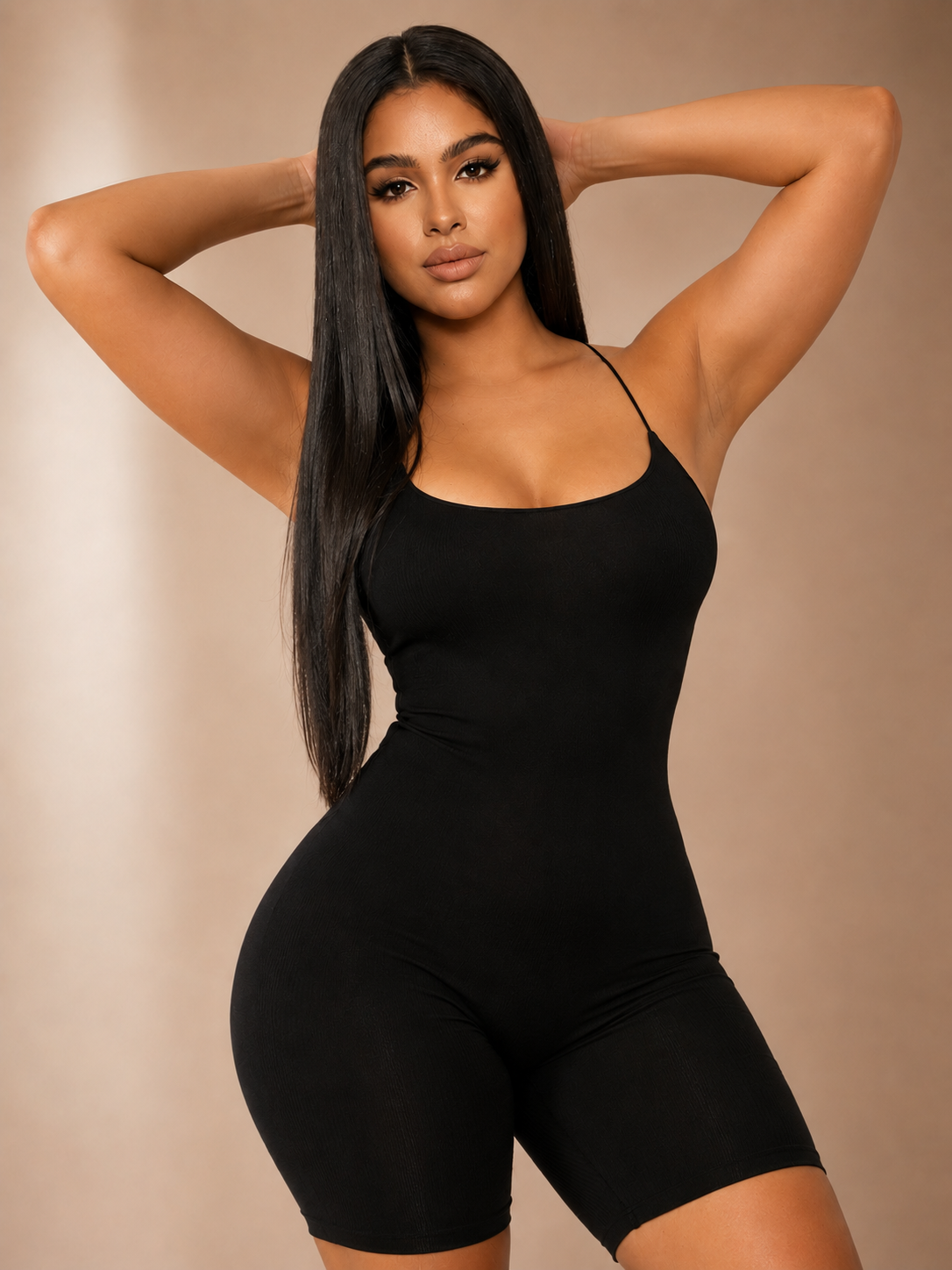 Deep Back Cutout Sexy Backless Slim Bodysuit