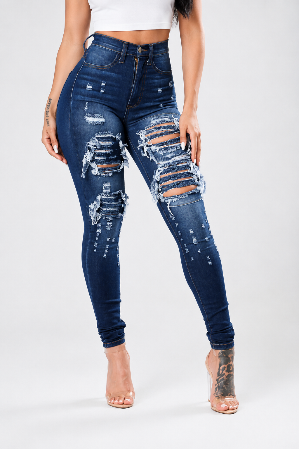 Women's Ripped Jeans Pants