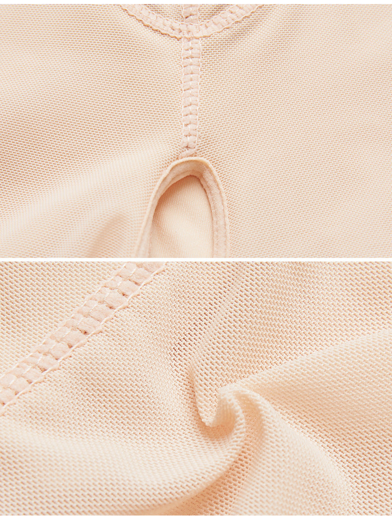 Zip up Open Crotch Body Shapewear